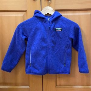 L.L.Bean purple fleece zip up jacket